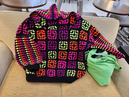 Blacklight Sweater Blanket